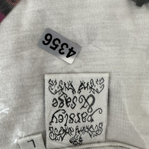 Parsley Sage Shirt Top Womens Large Multicolor Mesh Layered Geometric 80s Tunic - Picture 13 of 13